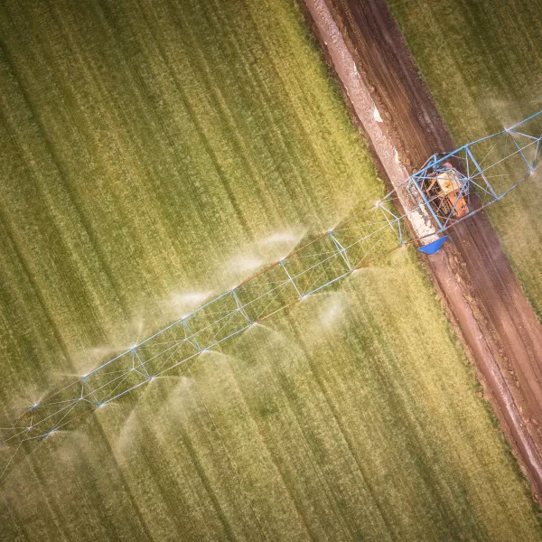 Bigstock Aerial View Of Farming Tractor 369594508